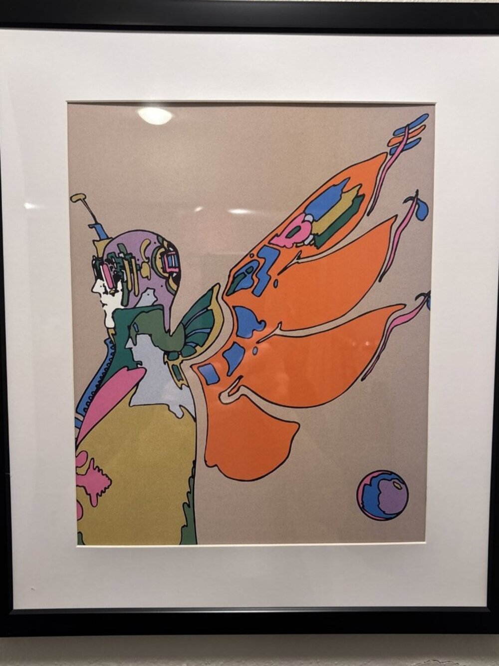 Peter Max Framed 12x14 Inch Art Print - Nebular Man